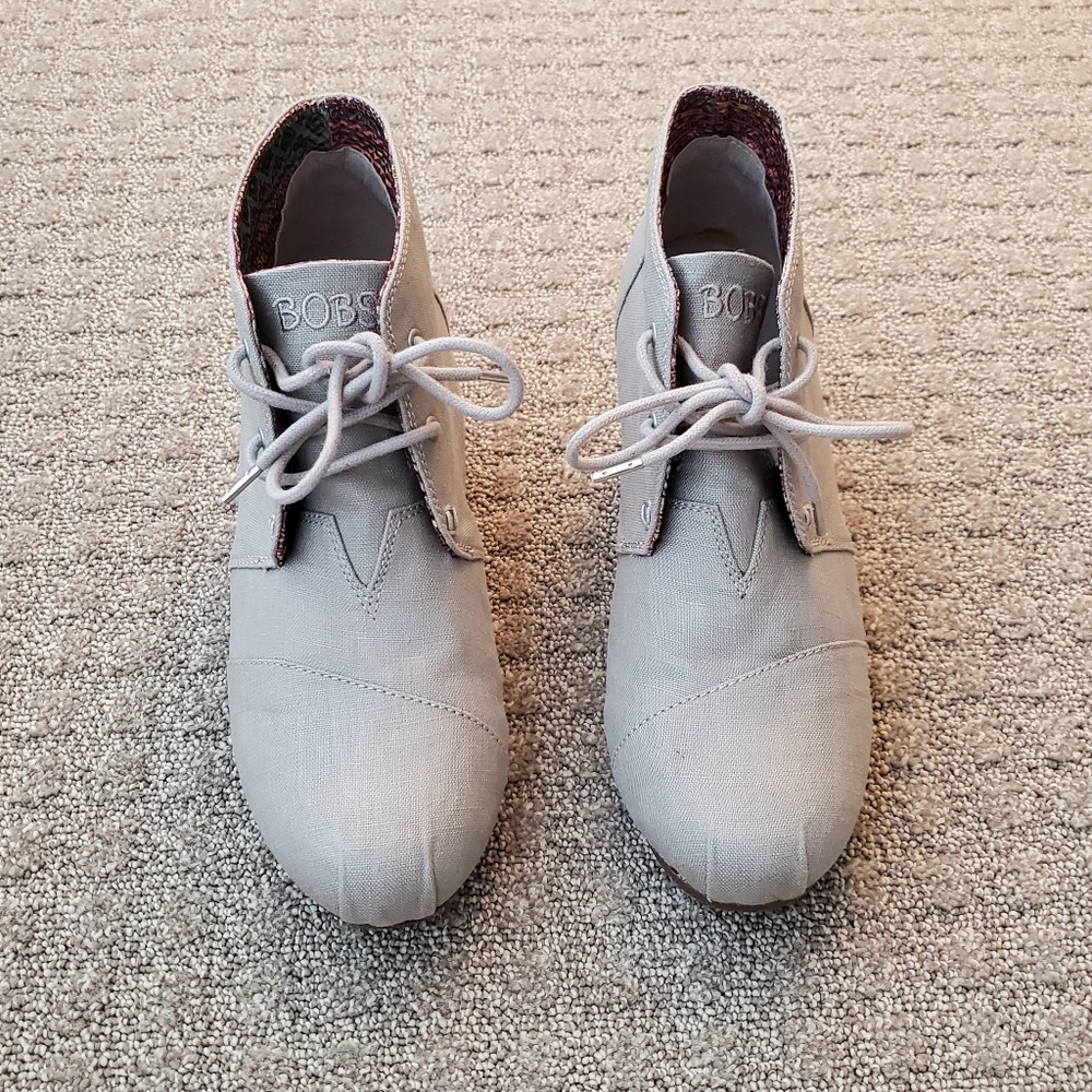 Bob's Taupe Ankle Booties